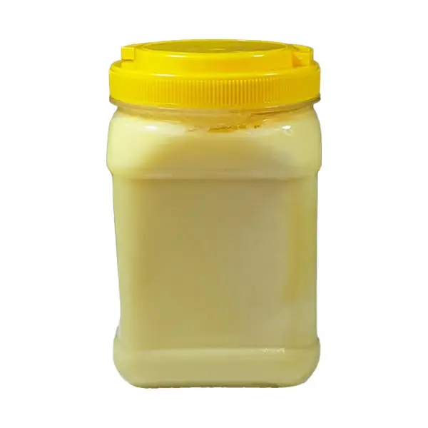 روغن زرد حیوانی در ظرف مناسب برای نگهداری در خانه